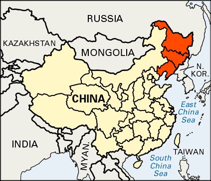 Manchuria World Map