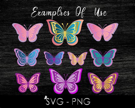 Butterfly SVG 3D Butterfly Svg Butterfly Template - Etsy