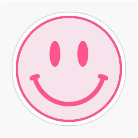 Pink Smiley Face Sticker by samanthaprice in 2021 | Cute stickers, Preppy stickers, Face stickers