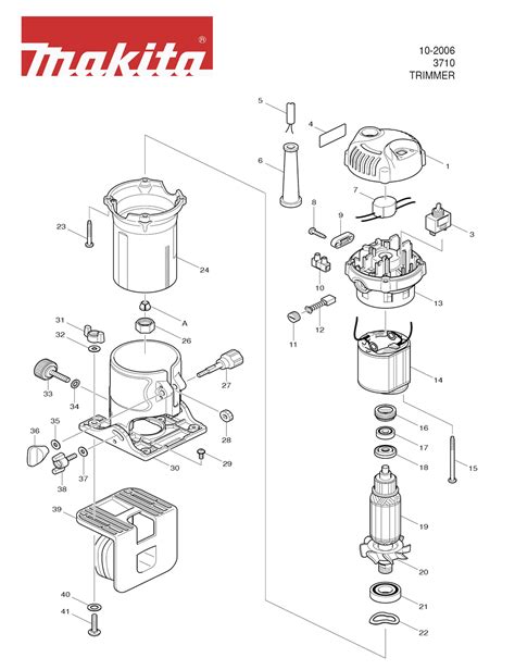 Makita 3710 Parts List | Makita 3710 Repair Parts | OEM Parts with Schematic Diagram