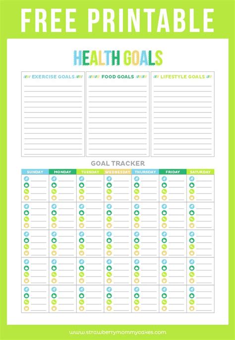 FREE Printable Health Tracker on www.strawberrymommycakes.com #BalanceRewards #CollectiveBias # ...