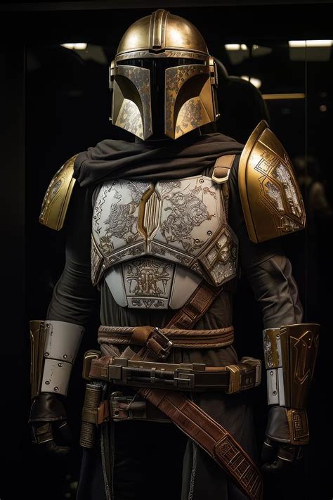 Star Wars - Mandalorian Armor 3 Digital Art by Sotiris Filippou - Pixels