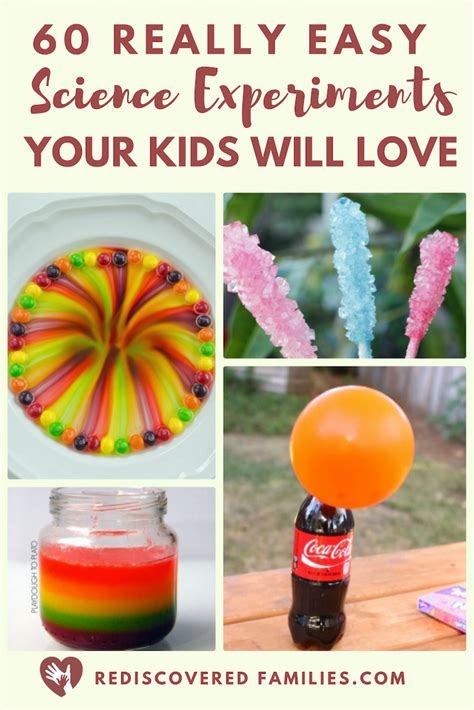 60 + Very Simple Science Experiments Your Kids Will Love | Rediscovered ...