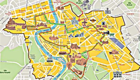 rome walking map - Yahoo Image Search Results | Walking map, Bus route ...