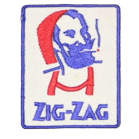 ZIG-ZAG Man logo Iron on Patch rolling papers old school | Etsy