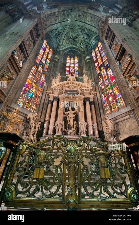 Interior of milan cathedral hi-res stock photography and images - Alamy