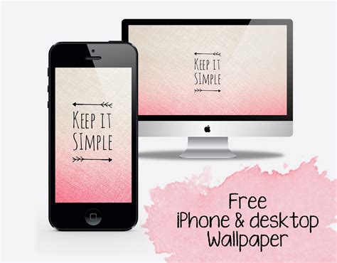 Free "keep it simple" Wallpaper - Curly Made