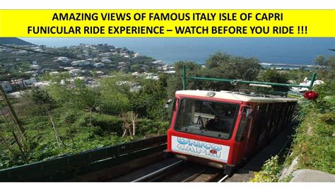 Italian Funicular Gem - Isle of Capri Train with Million Dollar Views - YouTube