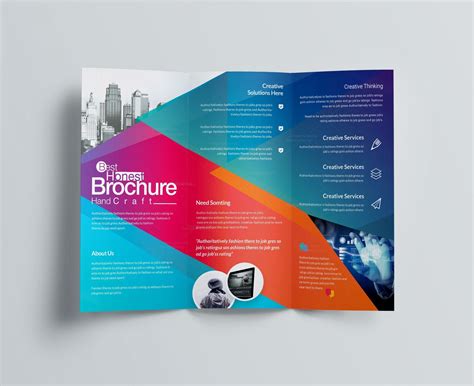 Excellent Professional Corporate Tri-Fold Brochure Template 001213 - Template Catalog