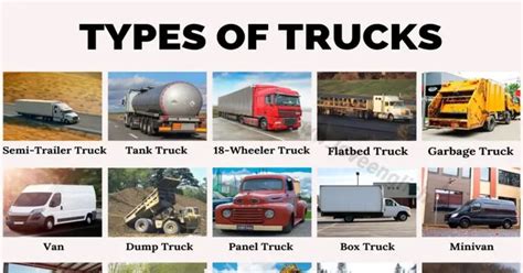 Types of Trucks: 20 Different Types of Trucks You May Not Know - Love ...