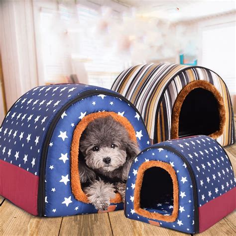 Dog Beds for Small Medium Dogs Dog Crate Pet House Puppy Bed Outdoor Kennel Removable Cover Pets ...