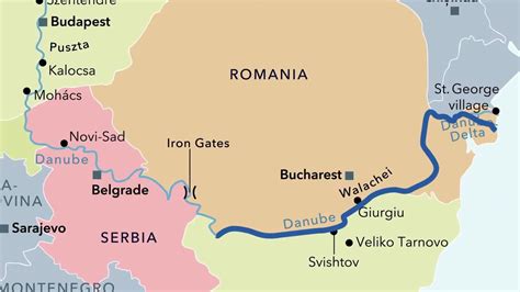 Danube River Map