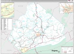 Mercer County, WV Wall Map Premium Style by MarketMAPS