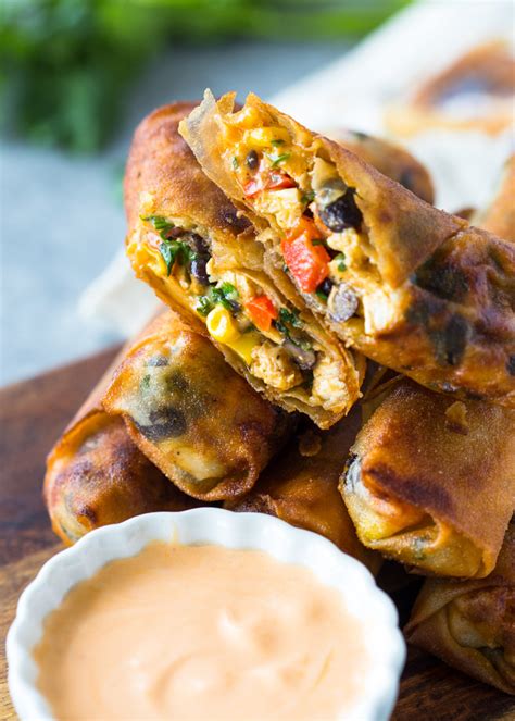 Southwestern Egg Rolls (Baked or Fried) + How to Freeze