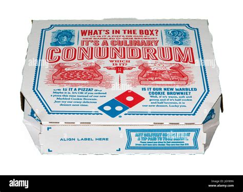 Domino's Pizza box on white background Stock Photo: 148116689 - Alamy