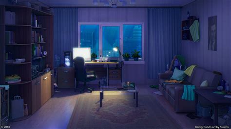 Anime Living Room Background - bestroom.one