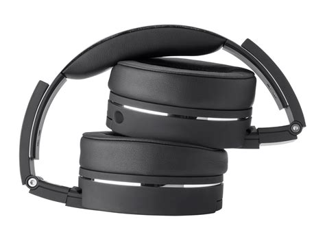 Monoprice Bluetooth Wireless Headphones with Built-In Microphone, Black and Brushed Metal Over ...