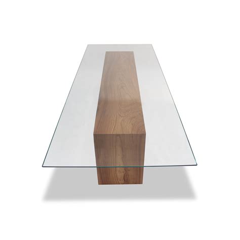 Glass Top + Solid Wood Dining Table - Rotsen Furniture - Touch of Modern