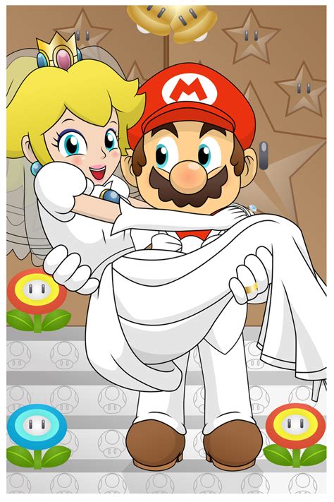 Mario x Peach Wedding Card by PrinnyAniki on DeviantArt