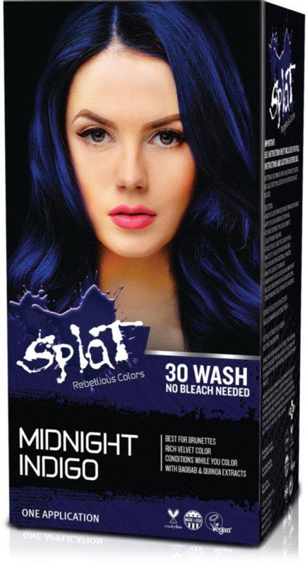 Splat Hair Dye Color Chart - Splat Rebellious Colors Semi-permanent ...