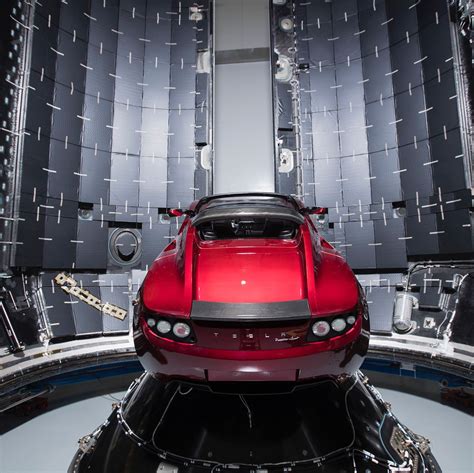 Here's Elon Musk's Tesla Roadster ready for its Mars-bound voyage