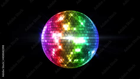 Mirror Ball Disco Lights Club Dance Party Background Stock Illustration | Adobe Stock