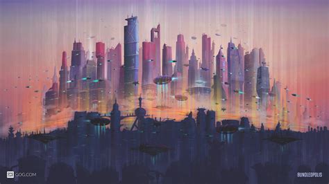 Futuristic city skyline - locedmas