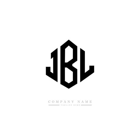 JBL letter logo design with polygon shape. JBL polygon and cube shape ...