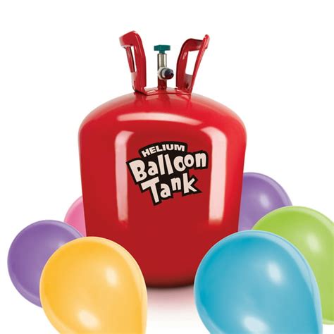 Helium Balloon Tank with 30 Balloons and Ribbon - Walmart.com - Walmart.com