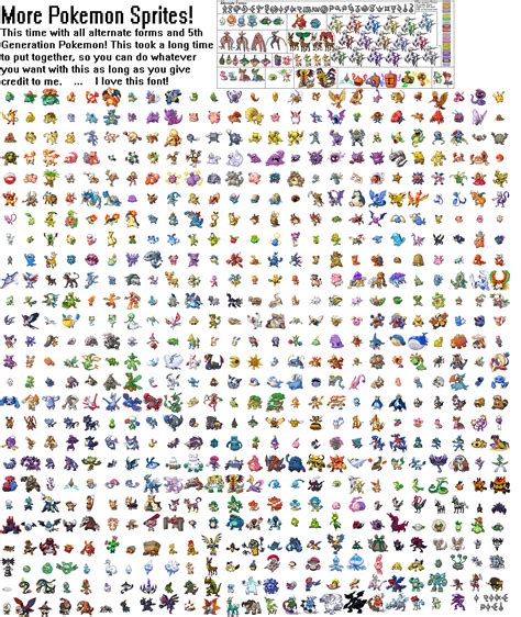 All 646 Pokemon Sprites by The-Bryce-Is-Right on DeviantArt