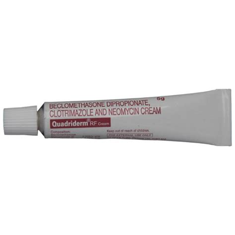 Quadriderm RF Cream 5gm: Uses, Price, Dosage, Side Effects, Substitute ...