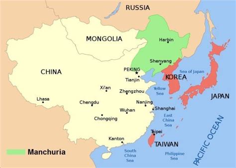 Manchuria Mapa - Mapa Europa