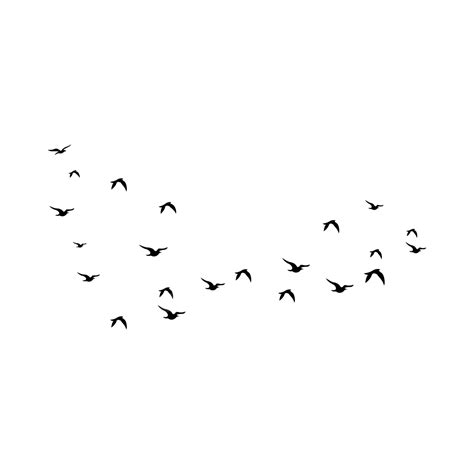 Black Flying Birds Silhouette Design, Flying Birds, Flying Birds Vector, Bird PNG and Vector ...