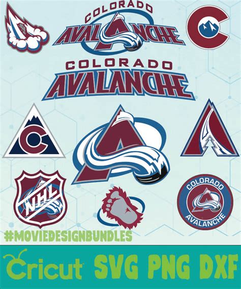 COLORADO AVALANCHE NHL BUNDLE LOGO SVG PNG DXF - Movie Design Bundles