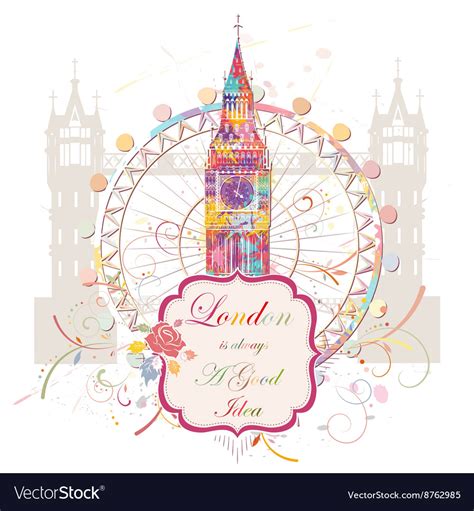 London landmarks Royalty Free Vector Image - VectorStock