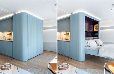 Two Murphy Beds Are Hidden In The Walls Of This Small Apartment