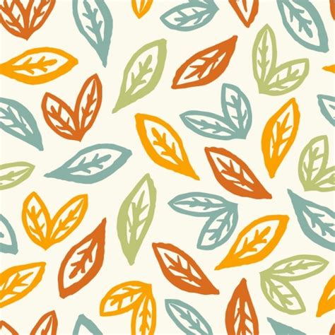 Premium Vector | Leaves pattern design