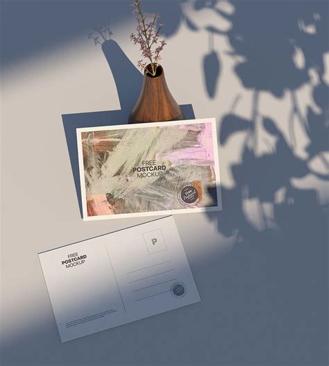 Free Postcard Mockup PSD | Mockuptree