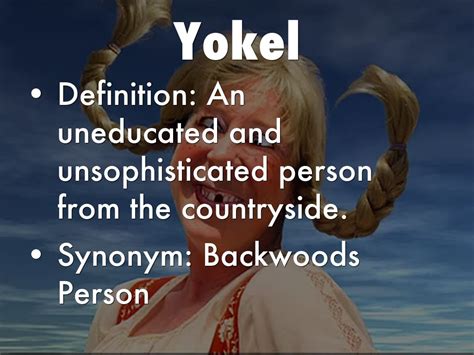 Yokel Meaning