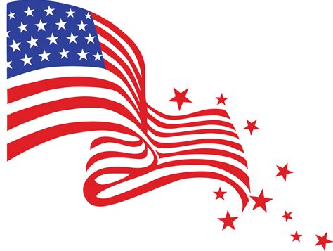 Clipart american flag free - Clipartix