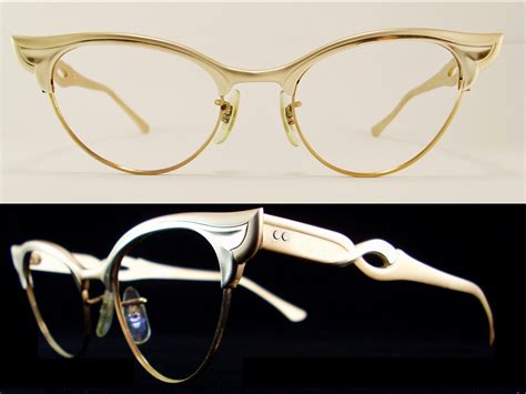 Vintage Eyeglasses Frames Eyewear Sunglasses 50S: VINTAGE SHURON CAT EYE GLASSES SUNGLASSES ...