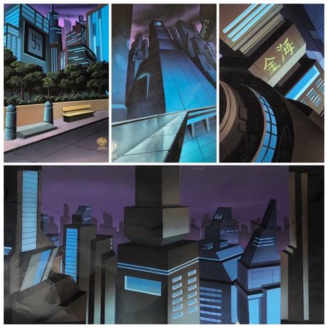 Batman Animated Series, Batman Beyond Production Backgrounds