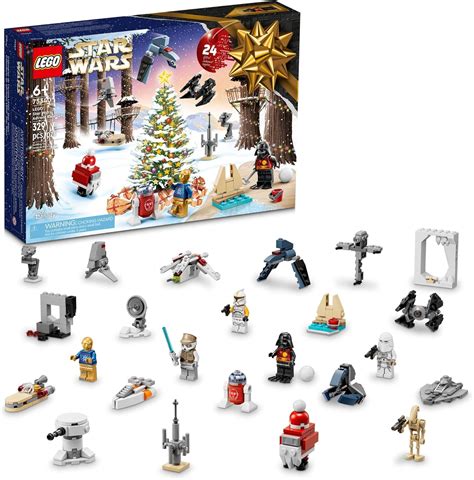 LEGO Star Wars 2022 Advent Calendar 75340 Building Toy Set for Kids, Boys and Girls, Ages 6+, 8 ...