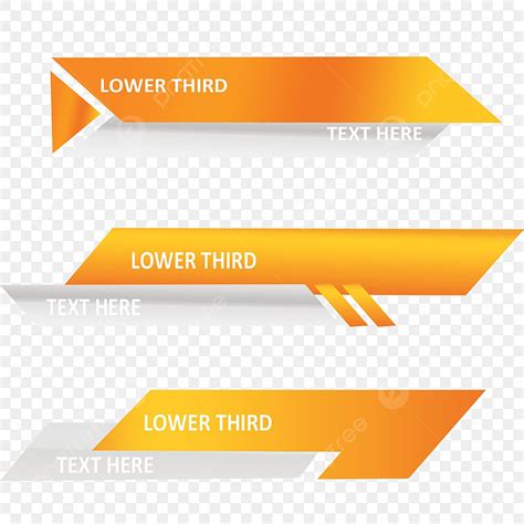 Modern Lower Third PNG Transparent, Modern Lower Third Templates, Banner, Abstract, Template PNG ...