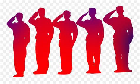 Free Military Salute Silhouette, Download Free Military Salute Silhouette png images, Free ...