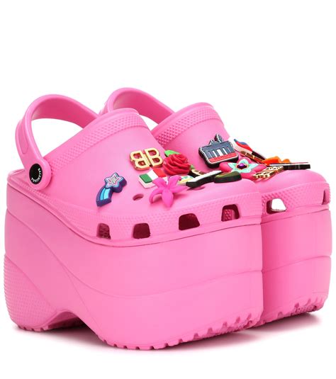 Balenciaga Platform Crocs in Pink | Lyst