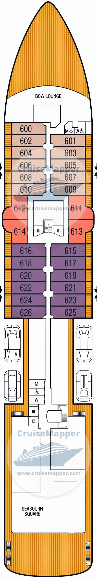 Seabourn Pursuit Deck Plan