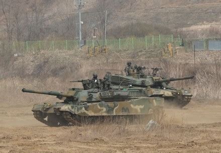 South Korea Armys K1a1 Tanks Move Editorial Stock Photo - Stock Image | Shutterstock