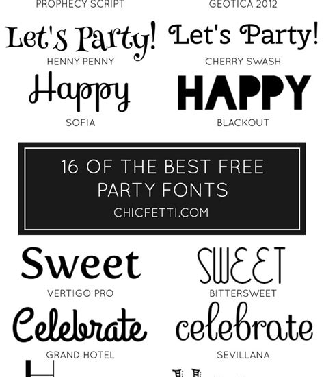 16 Free Party Fonts | Party font, Party, Fonts