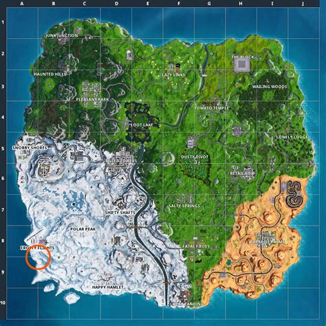 Fortnite Week 8 Secret Banner location - where to look for it at Frosty ...